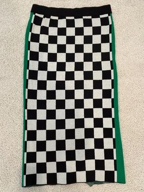 Dressed In LALA Checkered knit pencil skirt